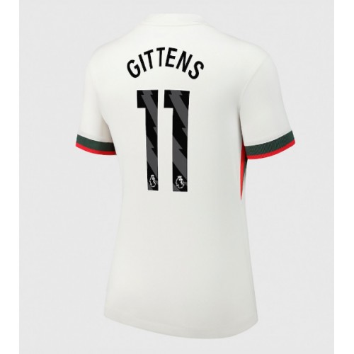 Stroje piłkarskie Chelsea Jamie Gittens #11 Koszulka Wyjazdowej dla damskie 2025-26 Krótki Rękaw
